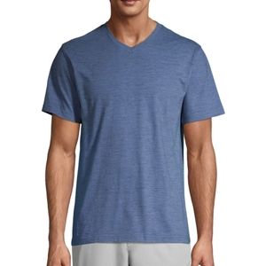 FREE NWOT Blue Short Sleeve Jersey V-Neck Tee